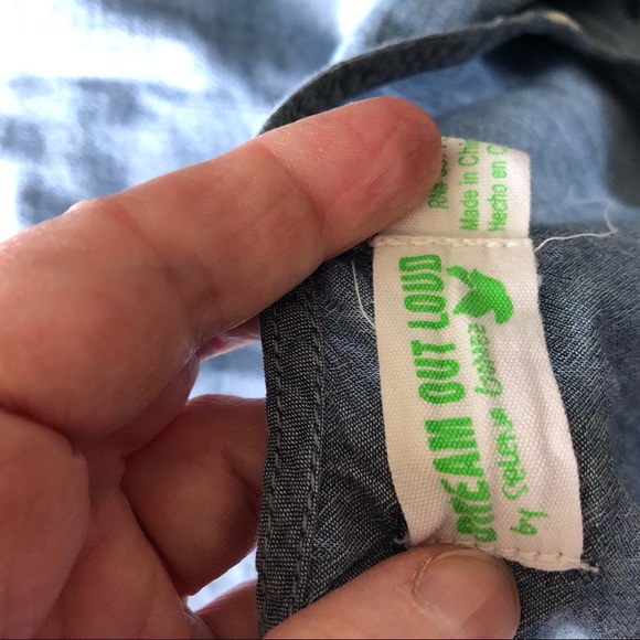 ❤️3X20 DREAM OUT LOUD CHAMBRAY LADIES TOP/ M - Picture 8 of 12